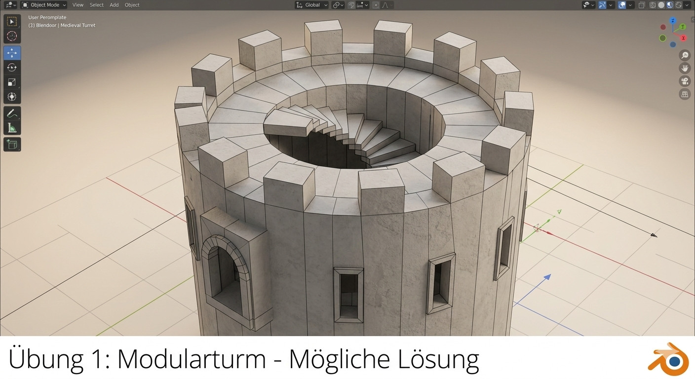 Blender Turm Übung